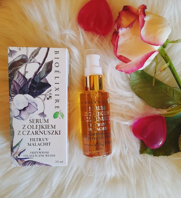 Bioélixire Serum do włosów, Z olejkiem z czarnuszki, Filtr UV, Malachit