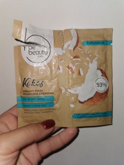 BeBeauty Care, Maseczka do twarzy, Kremowa, Każdy rodzaj cery, Nawilżenie i odświeżenie, Kokos