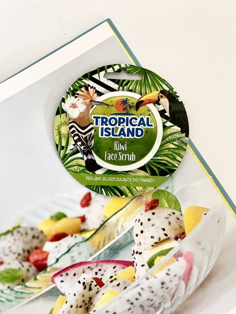 Peeling złuszczający do twarzy, Tropical Island, kiwi, Marion 