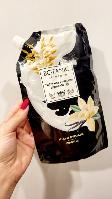 Botanic SkinFood Mydło do rąk, Mleczne, Mleko owsiane i wanilia