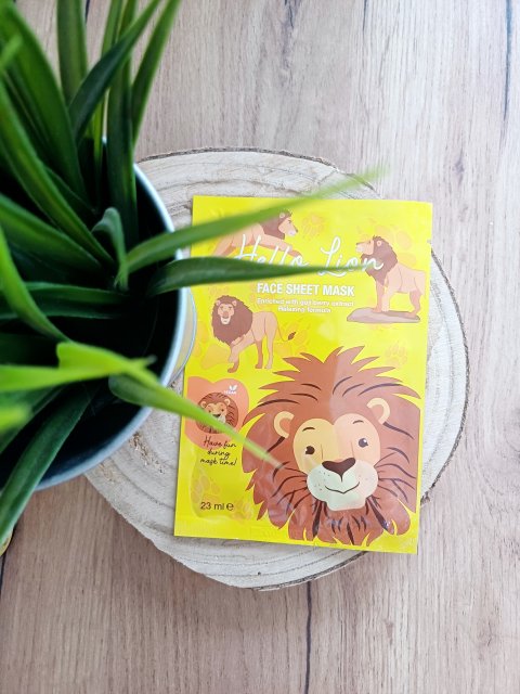 Maxbrands Marketing B.V. Face Sheet Mask, Maseczka do twarzy w płacie, Hello Lion