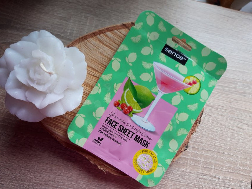 Maxbrands Marketing B.V. Face Sheet Mask, Maseczka do twarzy w płacie, You are so Sub-lime, Odświeżająca, Z ekstraktem z cytryny