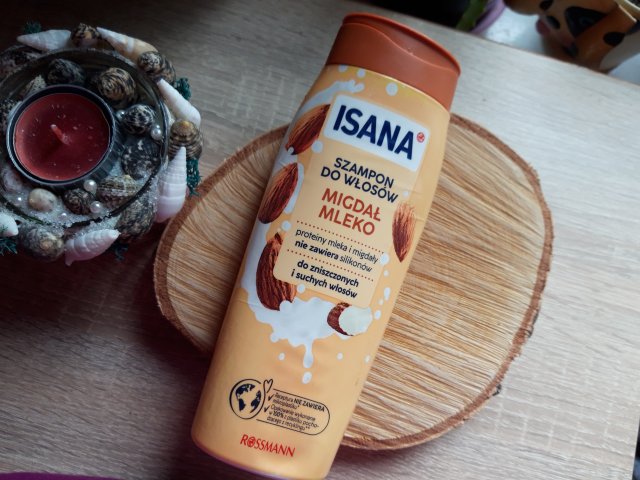 Isana Szampon do włosów, Migdał Mleko 