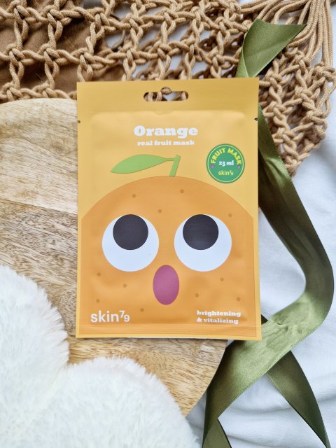 SKIN 79 Maska do twarzy w płacie, Real Fruit Mask, Orange, Brightening & Vitalizing