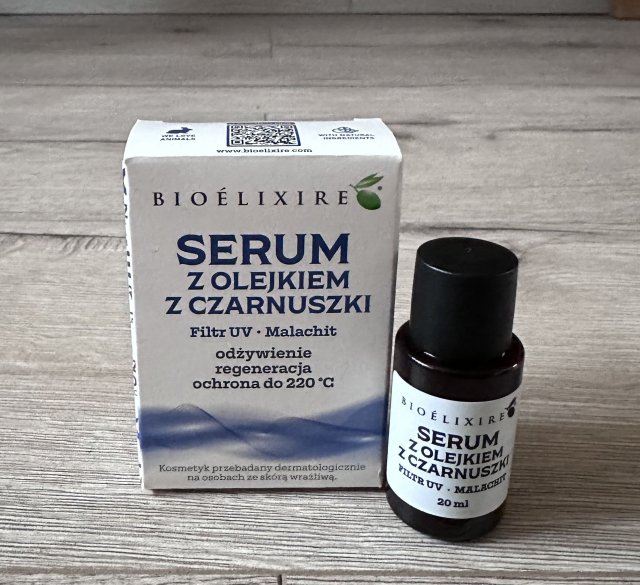 Bioélixire Olejek do włosów, Olejek z czarnuszki, Filtr UV + Malachit