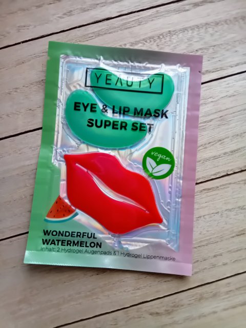 Yeauty Super Set, Eye & Lip Mask, Płatki pod oczy i maska na usta, Wonderful Watermelon