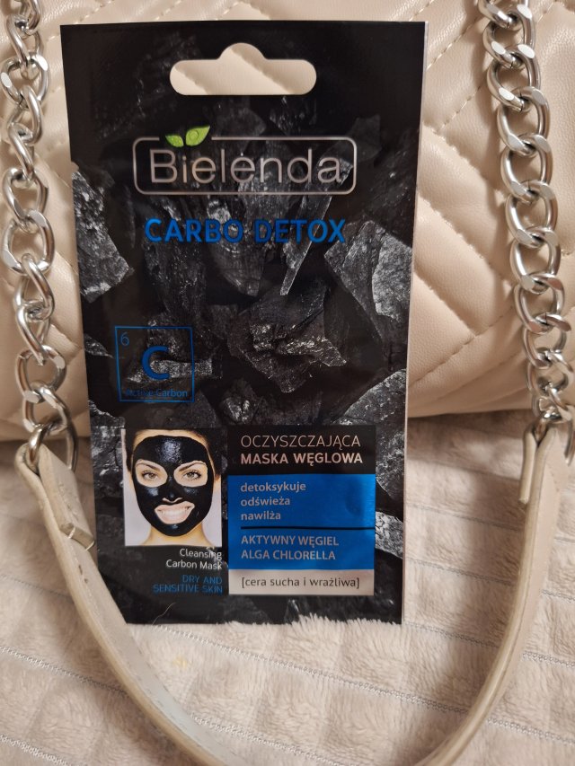 Bielenda Carbo Detox, Maska do twarzy, Oczyszczająca, Węglowa, Cera sucha i wrażliwa