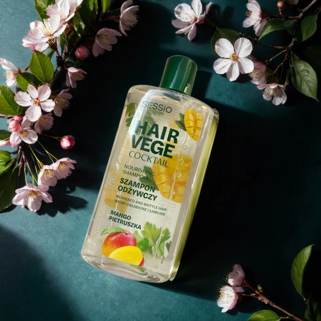 SESSio Szampon do włosów, Hair Vege Cocktail, Wzmacniający