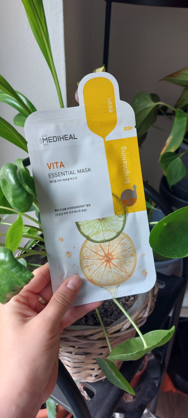 Mediheal Maska do twarzy w płacie, VITA, Rozświetlająco - energetyzująca, Vita, Cytryna i limonka