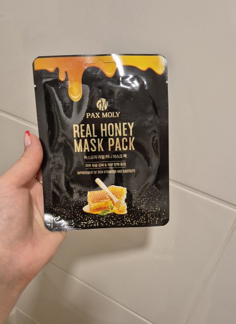Pax Moly Maska do twarzy w płacie, Real Honey Mask Pack 