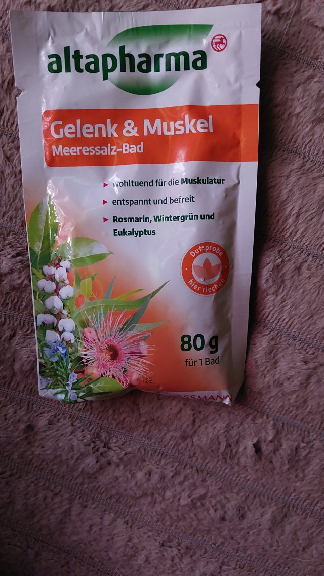 Altapharma Sól do kąpieli, Morska, Relaksująca, Gelenk & Muskel