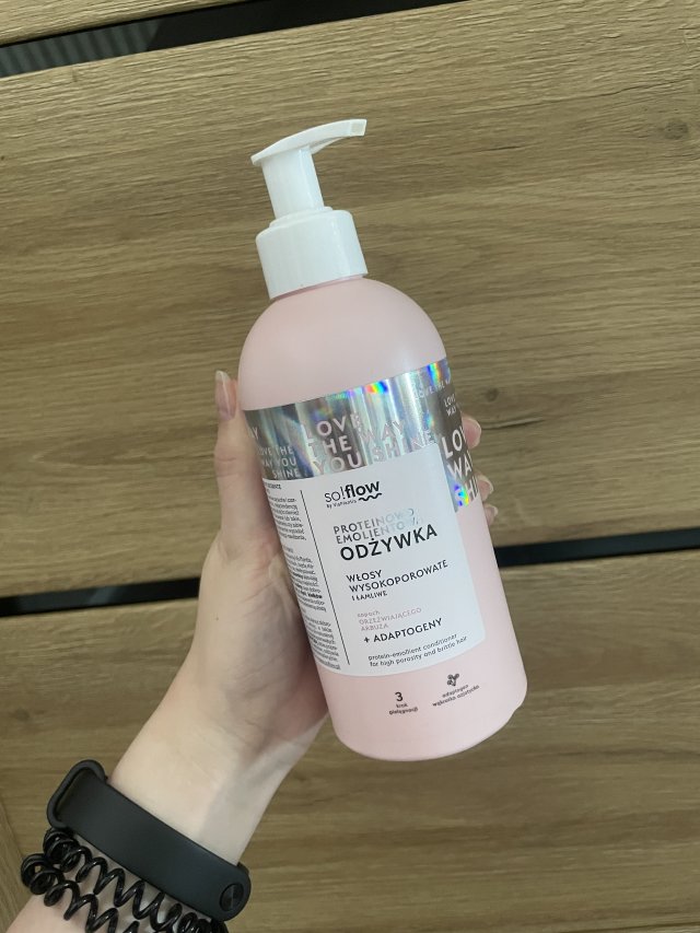 Vis Plantis so!flow, Odżywka do włosów, Proteinowo-emolientowa, Włosy wysokoporowate i łamliwe, Zapach orzeźwiającego arbuza + adaptogeny