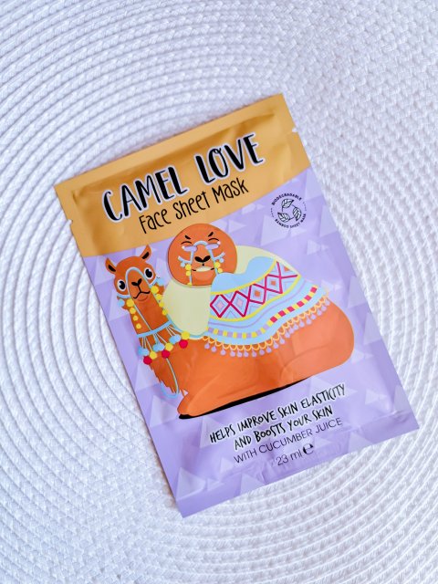 Maxbrands Marketing B.V. Face Sheet Mask, Maseczka do twarzy w płacie, Camel Love