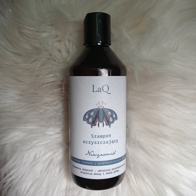 LaQ Szampon do włosów, Oczyszczający, Niacynamid, Włosy cienkie i przetłuszczające się