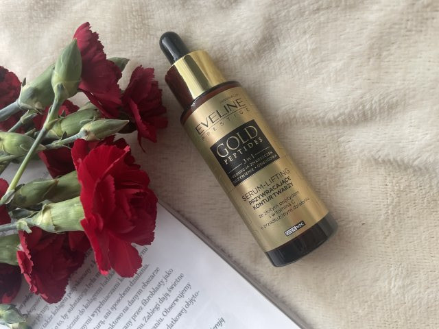 Eveline Gold Peptides, Serum do twarzy, Liftingujące, 3w1, Serum-Lifting, Z witaminą C