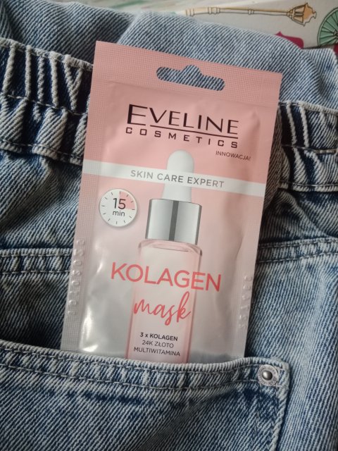 Eveline Skin Care Expert, Maseczka do twarzy, Kolagen, Błyskawiczny Lifting