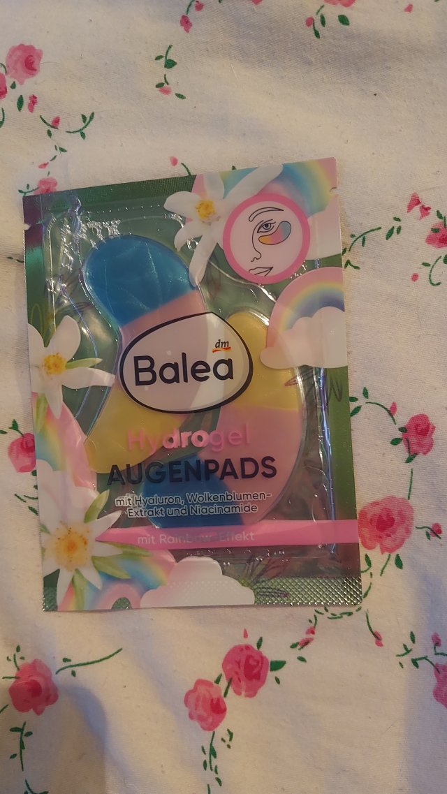 Balea Płatki pod oczy, Hydrożelowe, Rainbow Effect, Hyaluron, Wolkenblumen, Niacinamide