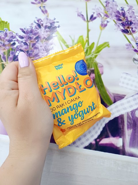 Hello! You Mydło do rąk i ciałka w kostce, Mango i yogurt