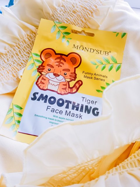 Mond'sub Maska do twarzy w płacie, Funny Animals Mask Series, Tiger Smoothing 