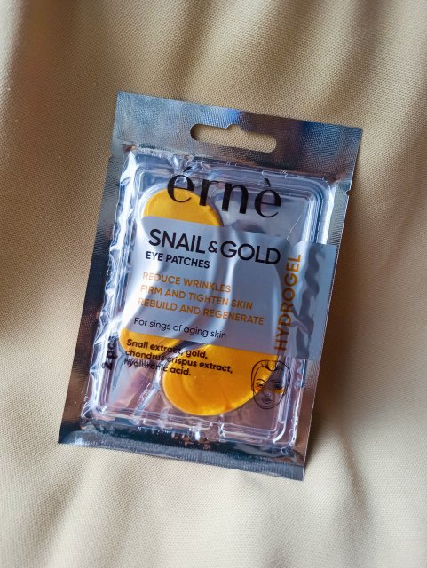 Érné Płatki pod oczy, Hydrożelowe, Snail & Gold