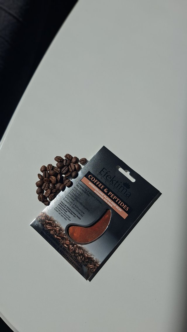 Efektima Coffee & Peptides, Płatki pod oczy, Hydrożelowe, Rozjaśnienie i Rewitalizacja 