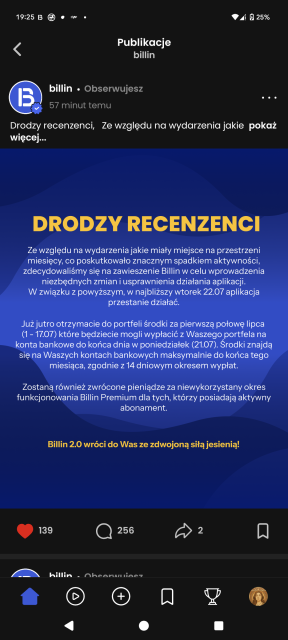 Billin - nowa apka do recenzji i zarabiania 