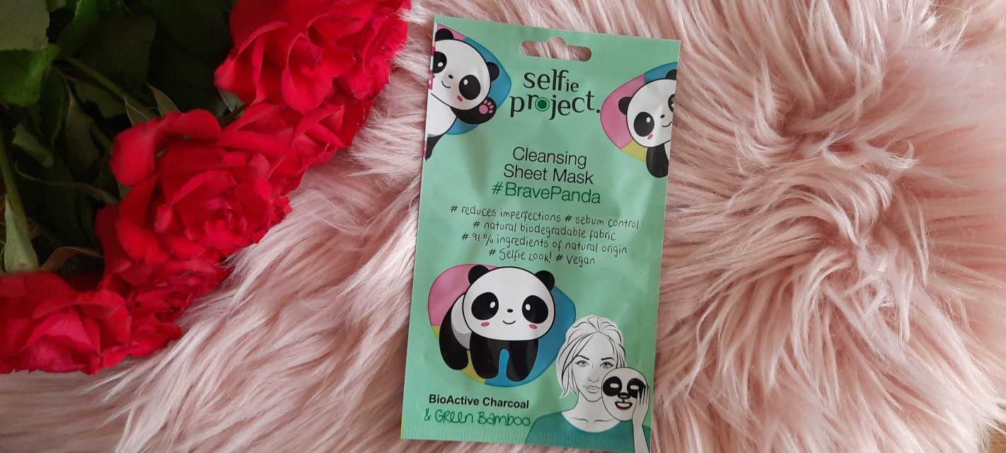 Selfie Project Maska do twarzy w płacie, Na tkaninie, #BravePanda