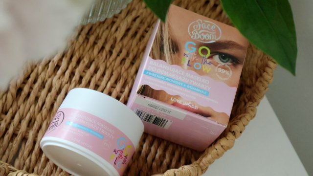 FaceBoom Masło do demakijażu twarzy, Go With The Flow, Balansujące, Kwas hialuronowy + witamina E