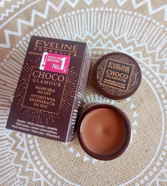 Eveline Choco Glamour, Maseczka do ust, Lip Sleeping Mask