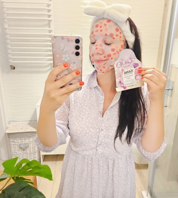 Isana Maska do twarzy w płacie, Słodkie chwile razem