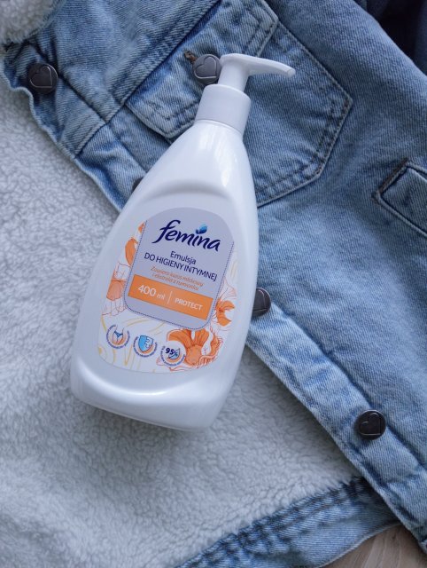 femina Emulsja do higieny intymnej, Protect, Kwas mlekowy i ekstrakt z rumianku