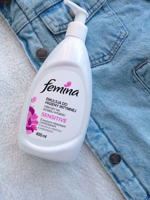 femina Emulsja do higieny intymnej, Sensitive, Kwas mlekowy, prebiotyki i betaina