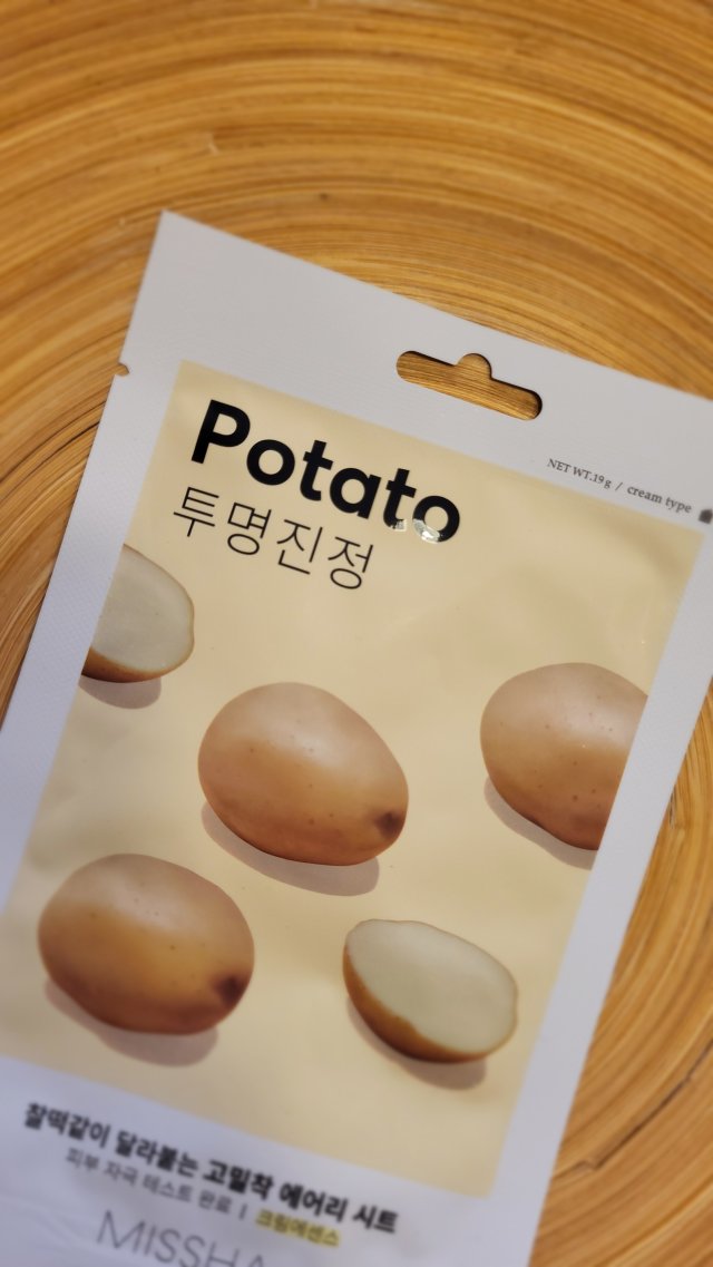 MISSHA Airy Fit Sheet Mask, Maska do twarzy w płacie, Potato