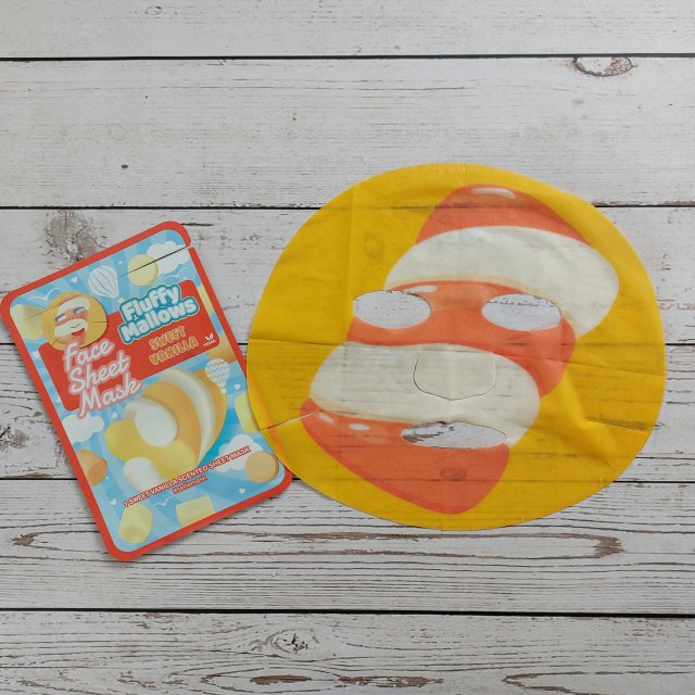 Maxbrands Marketing B.V. Face Sheet Mask, Maseczka do twarzy w płacie, Fluffy Mallows, Sweet Vanilla 