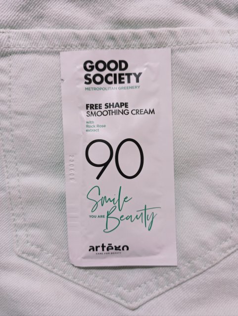 Artego Good Society 90, Krem do włosów, Free Shape Smoothing Cream, Wygładzający, Rock Rose Extract