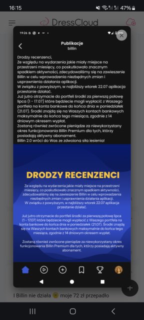 Billin - nowa apka do recenzji i zarabiania 