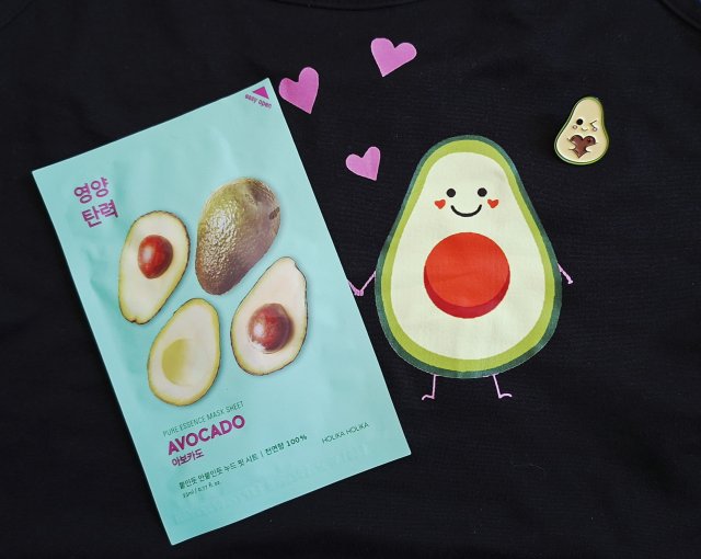 Holika Holika Maska do twarzy w płacie, Pure Essence, Avocado 