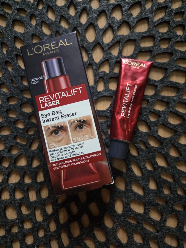L'Oréal Revitalift Laser, Reduktor cieni i worków pod oczami, Eye Bag Instant Eraser 