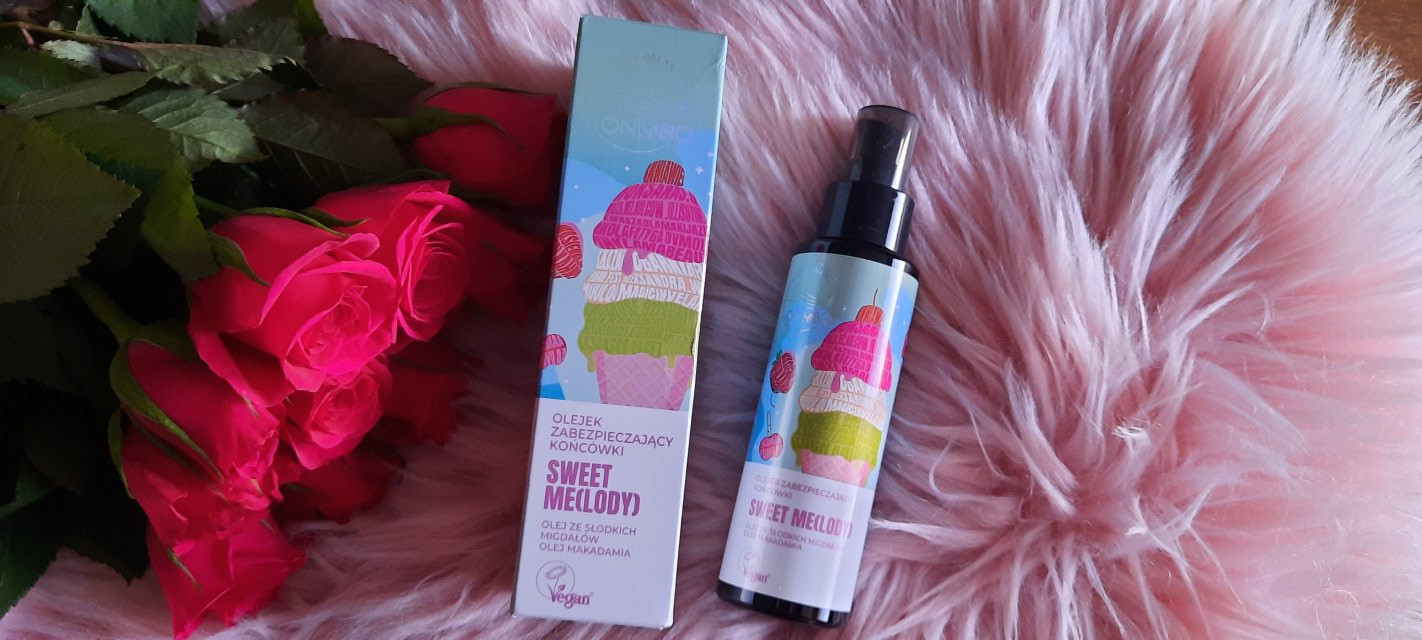 OnlyBio Hair in Balance, Olejek zabezpieczający końcówki włosów, Sweet Me(lody), Olej ze słodkich migdałów i olej makadamia