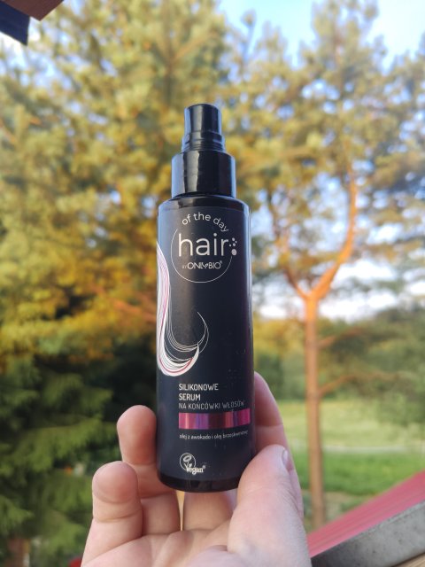 OnlyBio Hair of the Day, Serum na końcówki włosów, Silikonowe, Olej z awokado i olej brzoskwiniowy