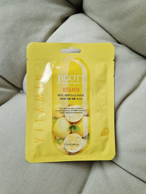 JIGOTT Maska do twarzy w płacie, Vitamin Real Ampoule Mask