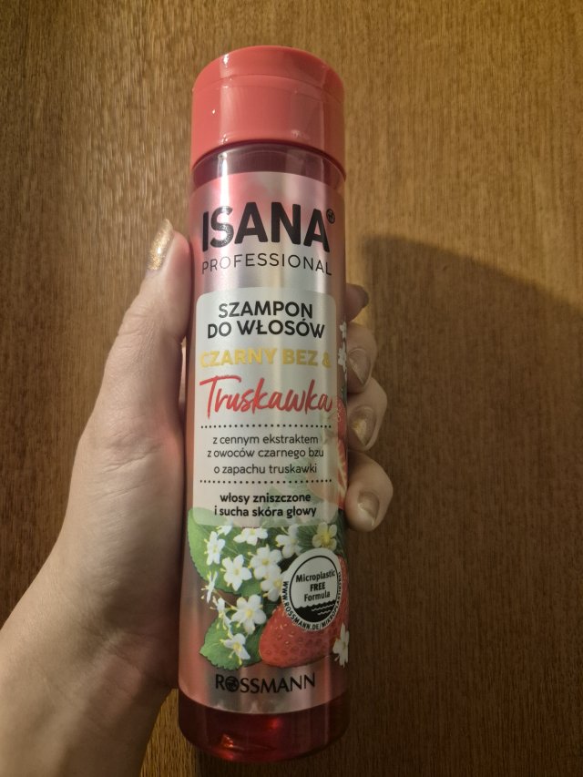 Isana Professional, Szampon do włosów, Czarny Bez & Truskawka