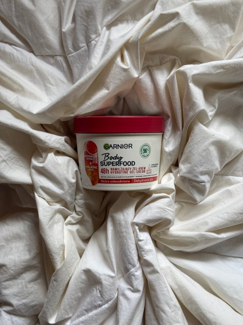 Garnier Body SuperFood, Żel-krem do ciała, Arbuz, Nawilżający, Skóra odwodniona