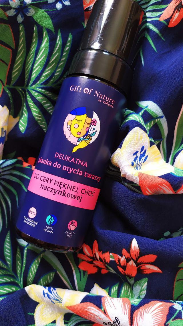 Vis Plantis Gift of Nature, Pianka do mycia twarzy, Delikatna, Do cery pięknej choć naczynkowej