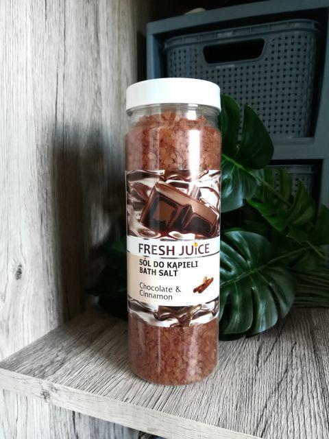 Fresh Juice Sól do kąpieli, Chocolate & Cinnamon