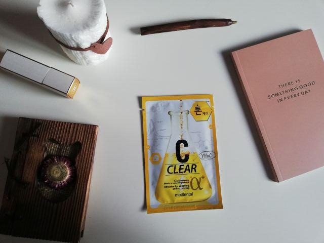 Mediheal Maska do twarzy w płacie, C-Clear, Vita C