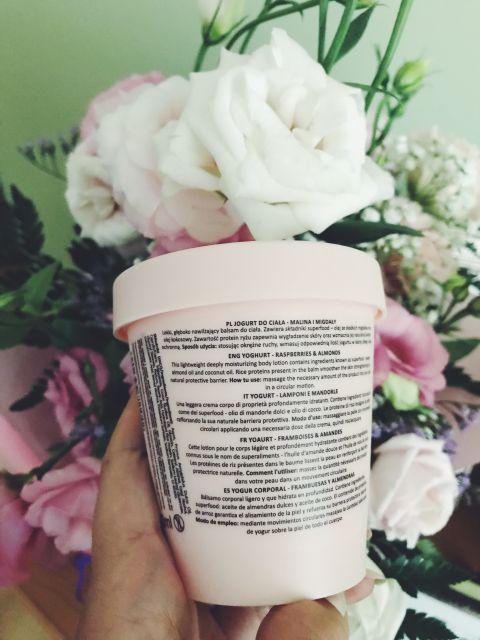 Fluff jogurt do ciała almonds raspberries