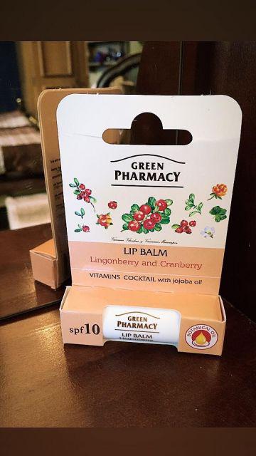 Green Pharmacy Balsam do ust, Koktajl witaminowy, Brusznica i żurawina, SPF 10