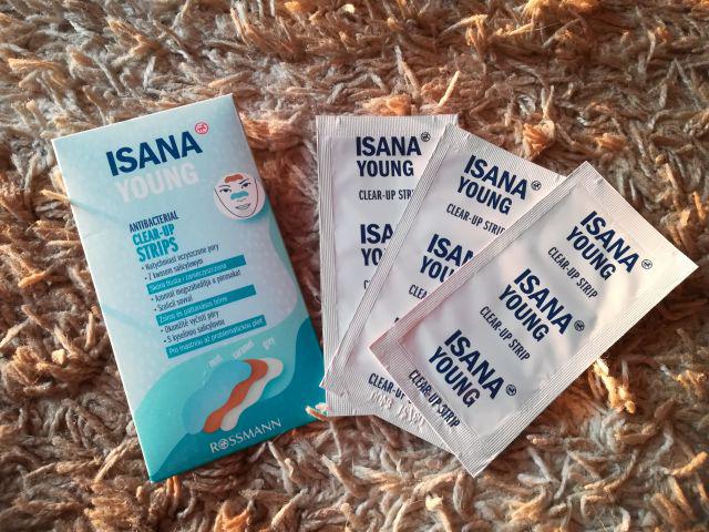 Isana Young, Antibacterial, Clear-Up Strips, Paski do twarzy, Oczyszczające