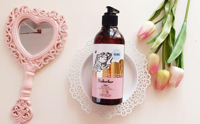 YOPE Żel pod prysznic, Rabarbar i róża